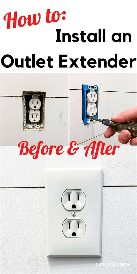 how to install a electrical box extender|lowe's outlet box extender.